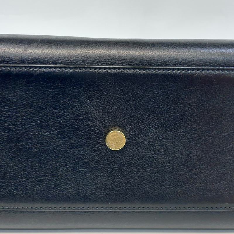 YSL黑金小牛皮SAC DE JOUR手提側背包377183-12