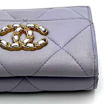 🌷Chanel 鏈條紫色短夾錢包｜經典花紋✦fufu style 精品✦ 氣質款｜-8