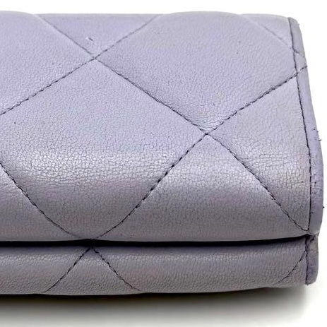 🌷Chanel 鏈條紫色短夾錢包｜經典花紋✦fufu style 精品✦ 氣質款｜-13