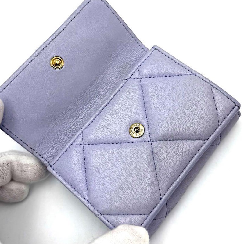 🌷Chanel 鏈條紫色短夾錢包｜經典花紋✦fufu style 精品✦ 氣質款｜-15