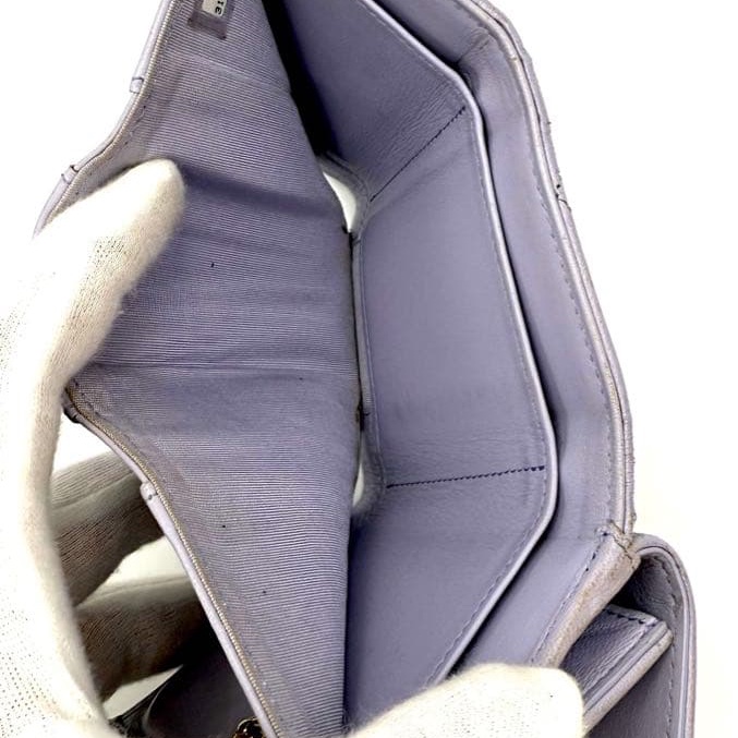 🌷Chanel 鏈條紫色短夾錢包｜經典花紋✦fufu style 精品✦ 氣質款｜-23