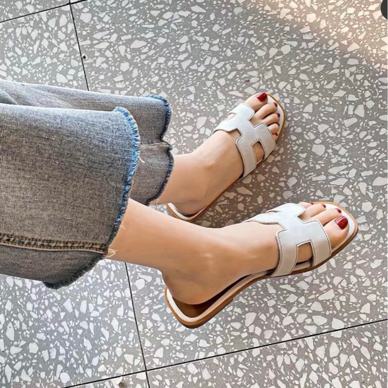 Hermes h經典拖 閒置品-1