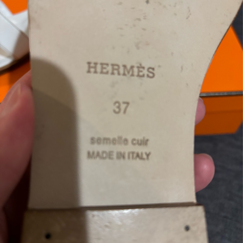 Hermes h經典拖 閒置品-9