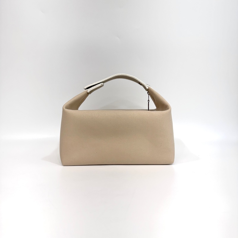 HERMES米白拚灰Bride-a-Brac大型手提收納袋-3