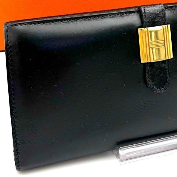 🌷Hermes 黑金長夾錢包皮夾 ｜經典花紋✦fufu style 精品✦ 氣質款｜-5