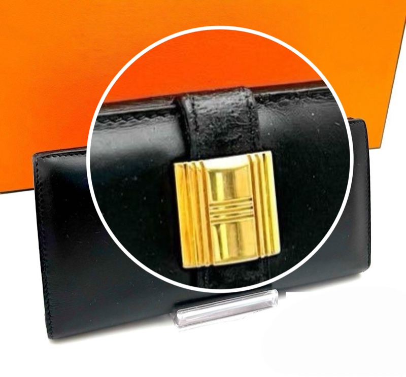 🌷Hermes 黑金長夾錢包皮夾 ｜經典花紋✦fufu style 精品✦ 氣質款｜-20