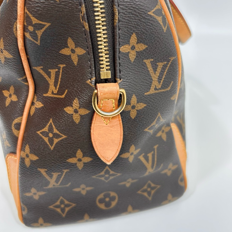 LV原花牛皮Retiro拉鍊手提側背包M50056-20