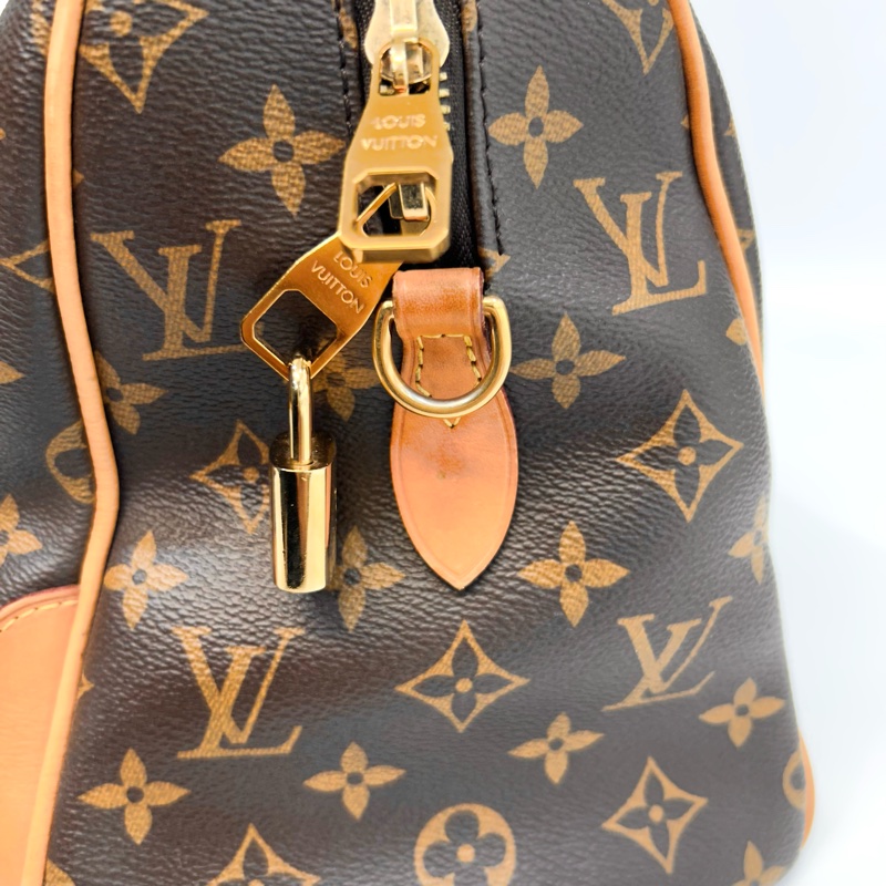 LV原花牛皮Retiro拉鍊手提側背包M50056-21