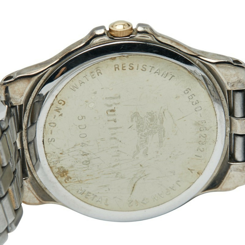 Burberry 女士石英腕錶，米色錶盤，不鏽鋼鍍層-3