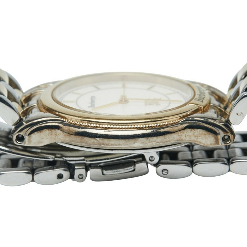 Burberry 女士石英腕錶，米色錶盤，不鏽鋼鍍層-5