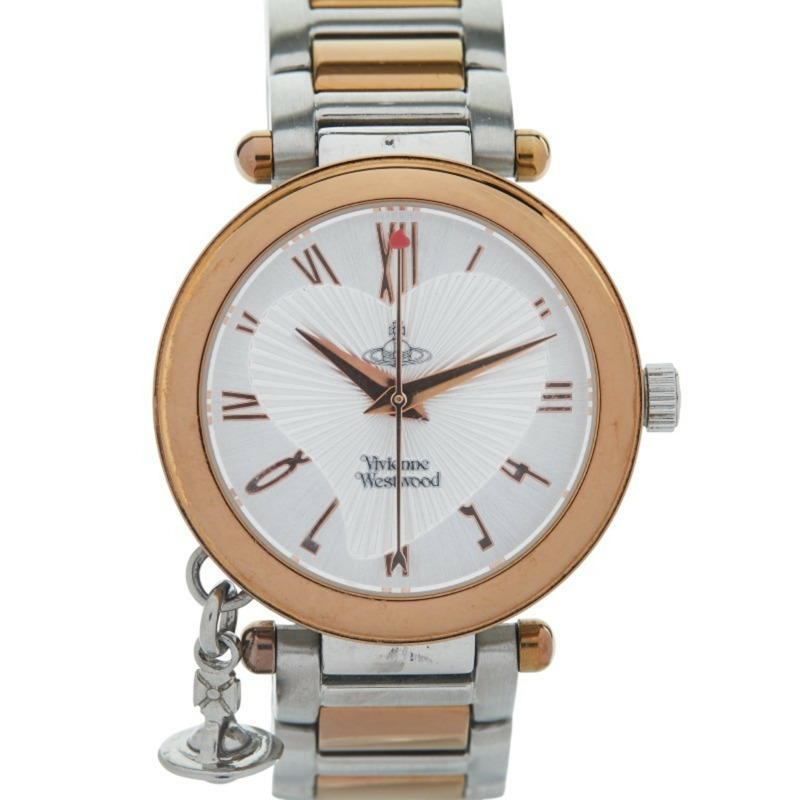 Vivienne Westwood Orb 石英腕錶，銀色錶盤，不鏽鋼鍍層，女士款-0