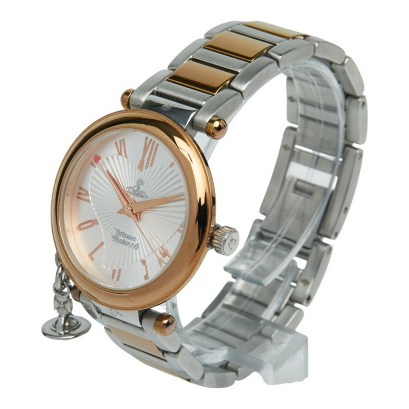 Vivienne Westwood Orb 石英腕錶，銀色錶盤，不鏽鋼鍍層，女士款-1