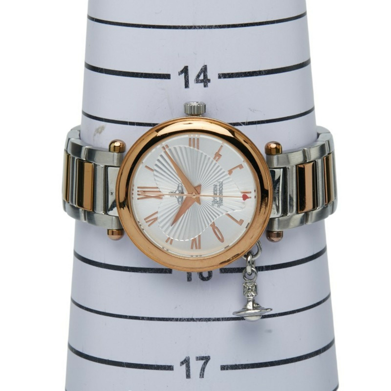 Vivienne Westwood Orb 石英腕錶，銀色錶盤，不鏽鋼鍍層，女士款-7