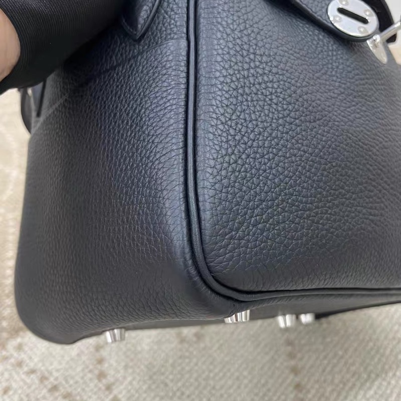 Hermes Lindy 26 黑銀-5