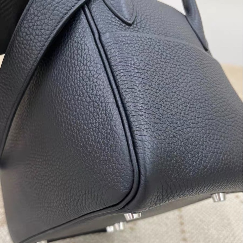Hermes Lindy 26 黑銀-9