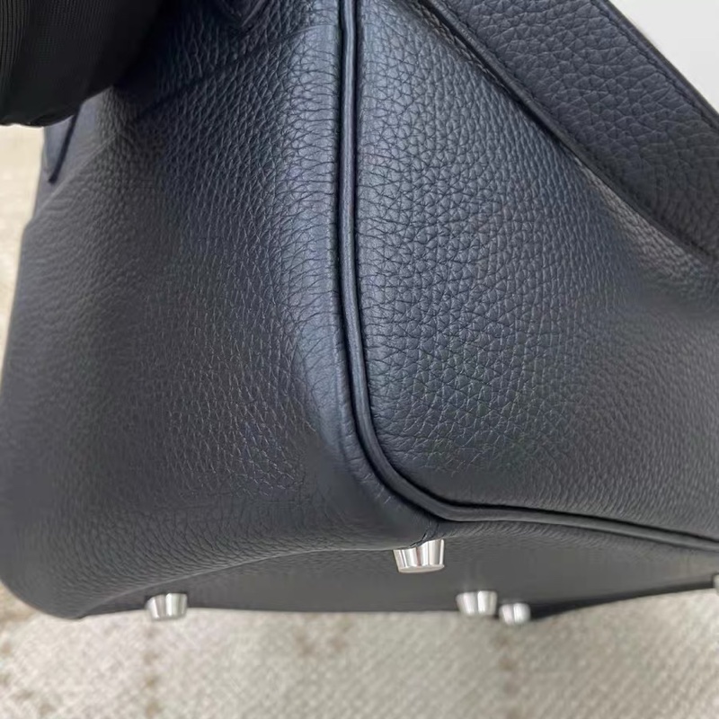 Hermes Lindy 26 黑銀-15