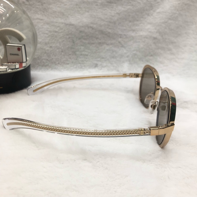 Chanel 圓形金色金屬太陽眼鏡4206 I601-3