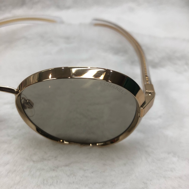 Chanel 圓形金色金屬太陽眼鏡4206 I601-11