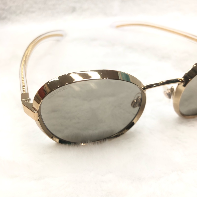 Chanel 圓形金色金屬太陽眼鏡4206 I601-22