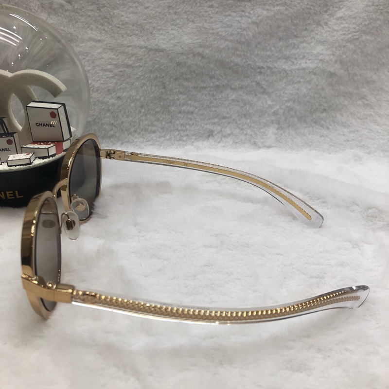 Chanel 圓形金色金屬太陽眼鏡4206 I601-25