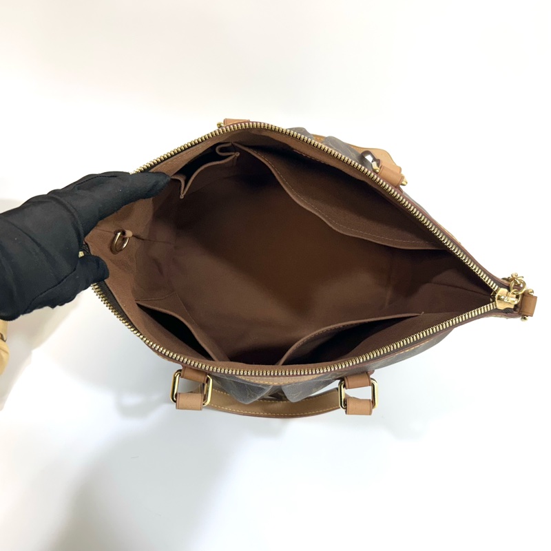 LV原花抓皺一字拉鍊水餃包M40145-4