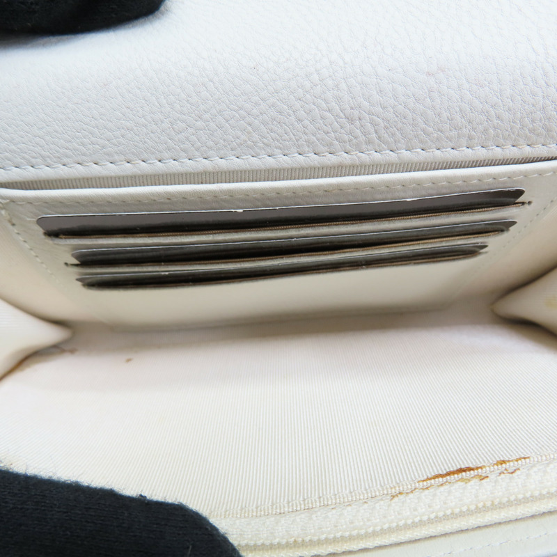 白色 皮革 扣式 長夾【CHANEL 香奈兒】-4