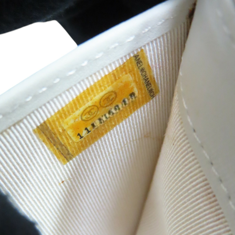 白色 皮革 扣式 長夾【CHANEL 香奈兒】-11