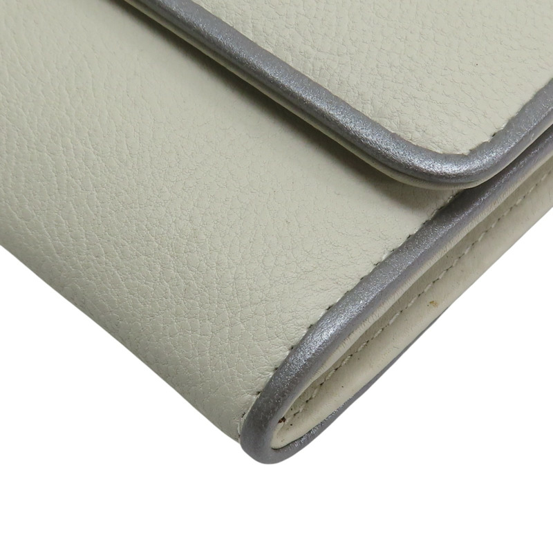 白色 皮革 扣式 長夾【CHANEL 香奈兒】-14