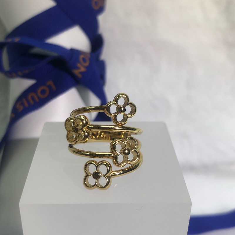 LV Flowers黃金戒指 I577-0
