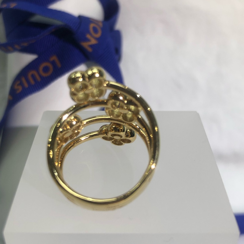 LV Flowers黃金戒指 I577-4
