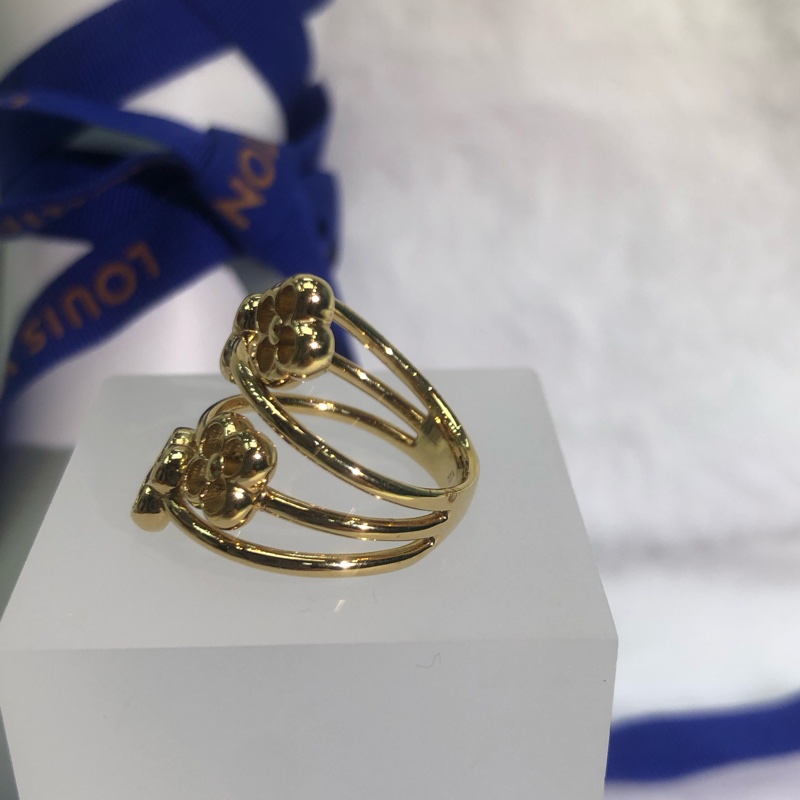 LV Flowers黃金戒指 I577-15