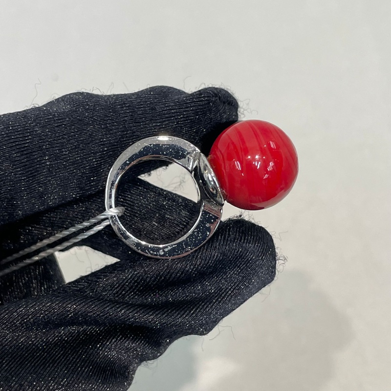 Dior tribales 紅黑圓球戒指XB759-16