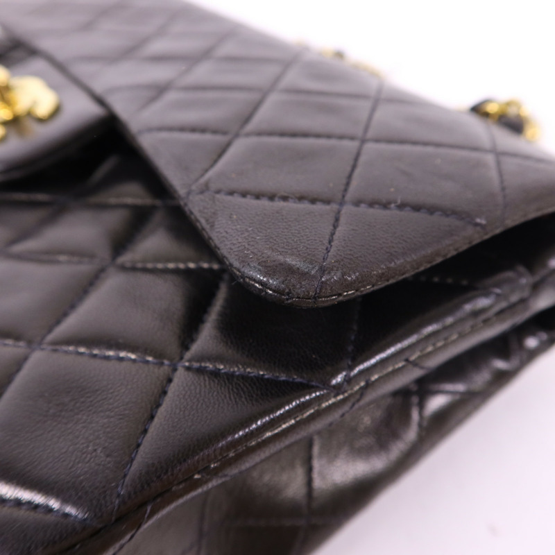 CHANEL 羊皮皮革Classic 23金扣鏈帶肩背袋-20