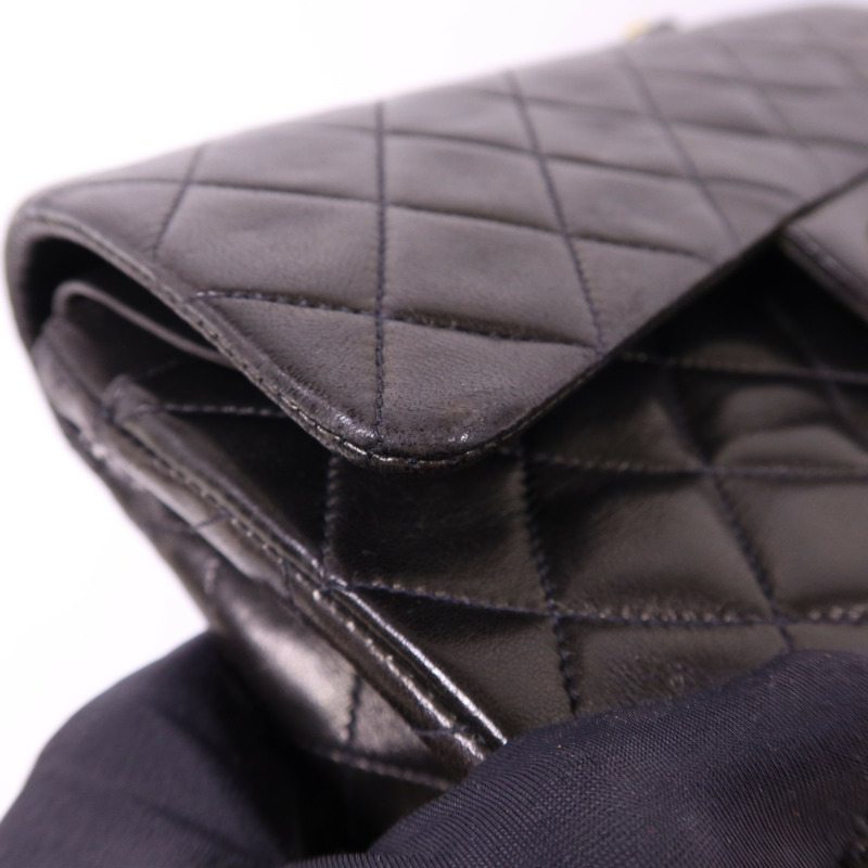 CHANEL 羊皮皮革Classic 23金扣鏈帶肩背袋-22