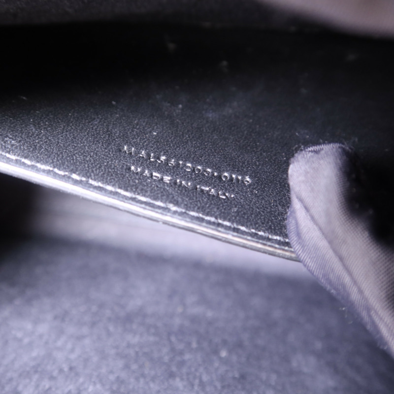 SAINT LAURENT 牛皮皮革Uptown Small Tote銀扣手挽肩背兩用袋-7