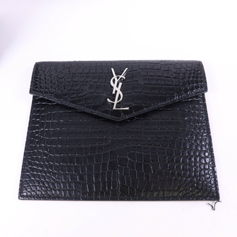 SAINT LAURENT 牛皮皮革Uptown Small Tote銀扣手挽肩背兩用袋-8