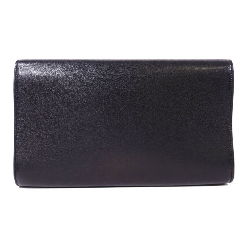 SAINT LAURENT 牛皮皮革Clutch Bag金扣手拿包-1