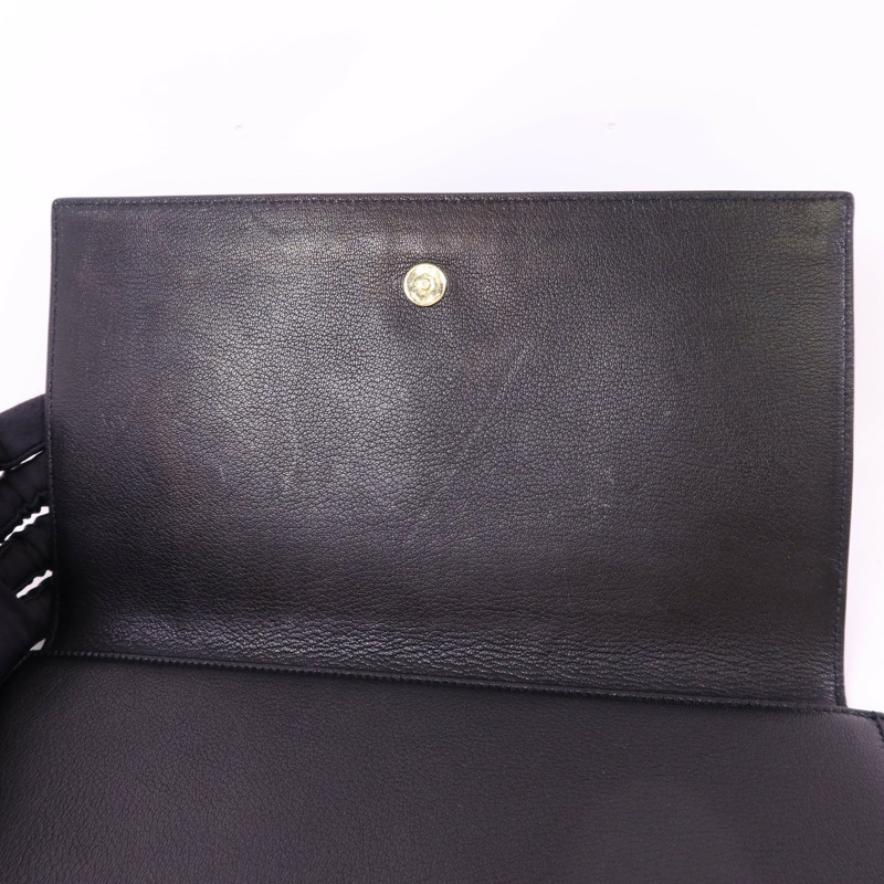 SAINT LAURENT 牛皮皮革Clutch Bag金扣手拿包-9
