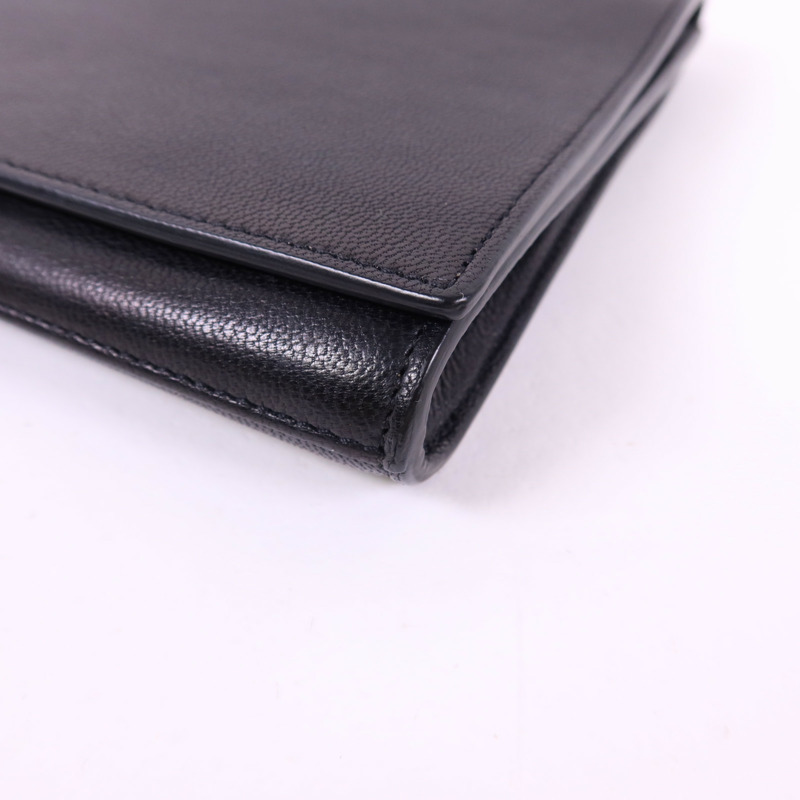 SAINT LAURENT 牛皮皮革Clutch Bag金扣手拿包-10