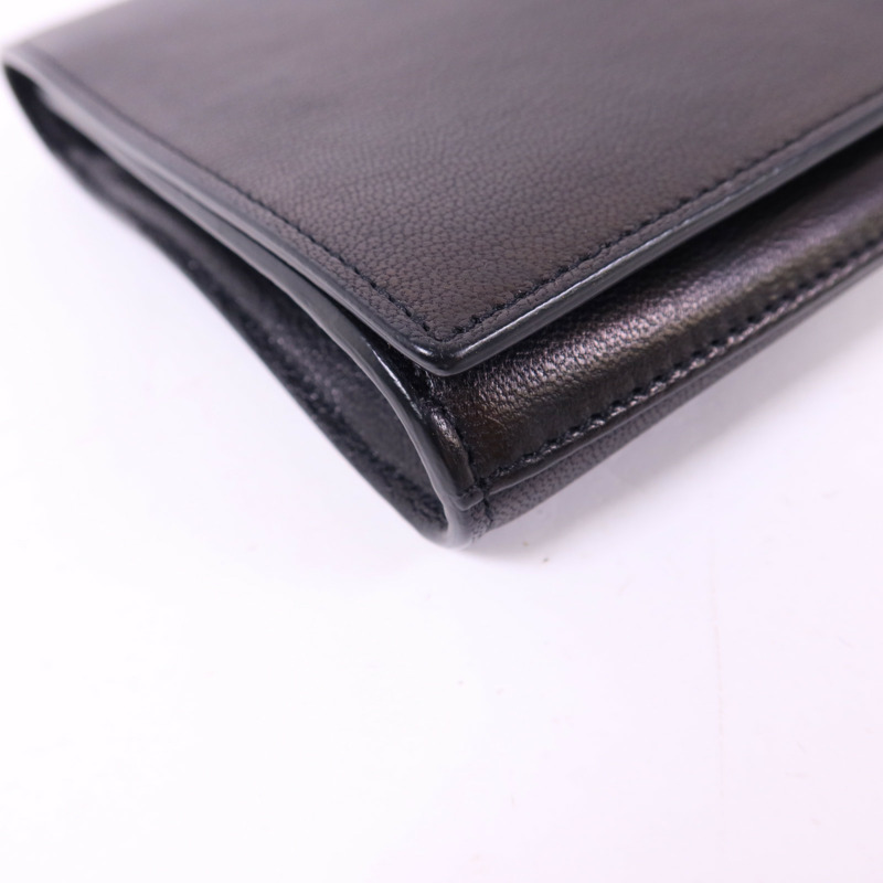 SAINT LAURENT 牛皮皮革Clutch Bag金扣手拿包-11