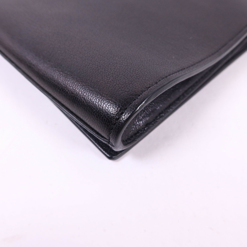 SAINT LAURENT 牛皮皮革Clutch Bag金扣手拿包-12
