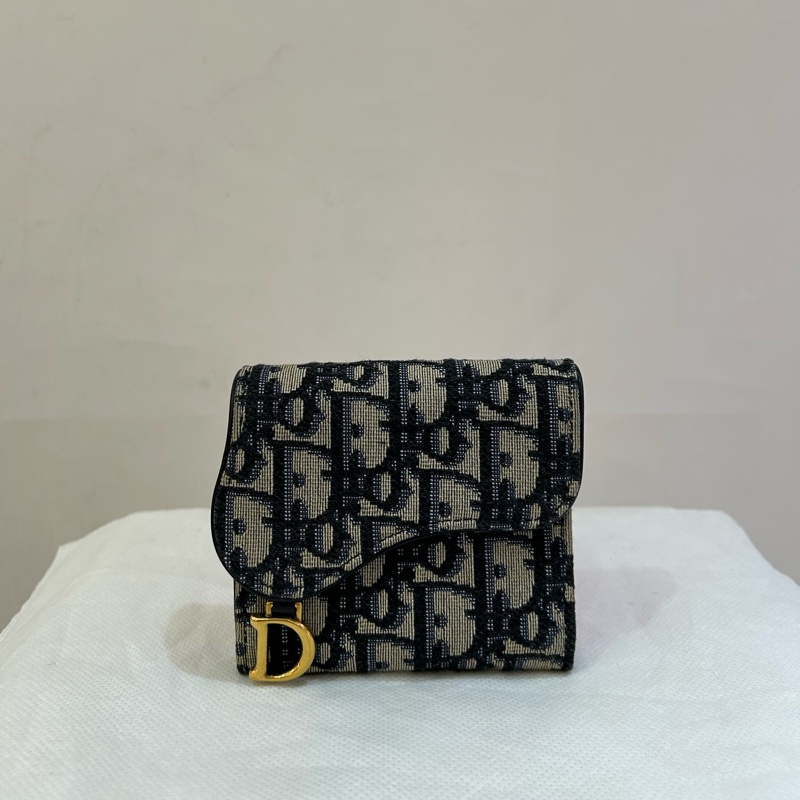 DTOR藍緹花三折短夾-0