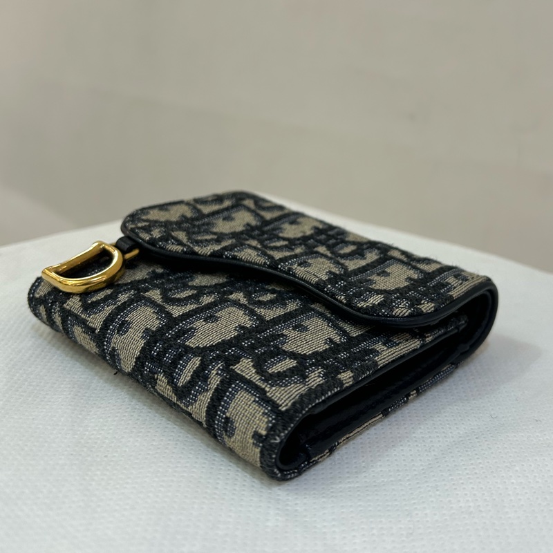 DTOR藍緹花三折短夾-3