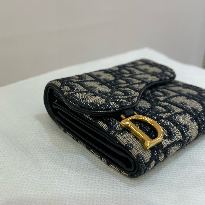 DTOR藍緹花三折短夾-4