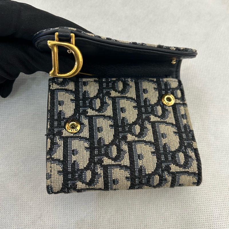 DTOR藍緹花三折短夾-5