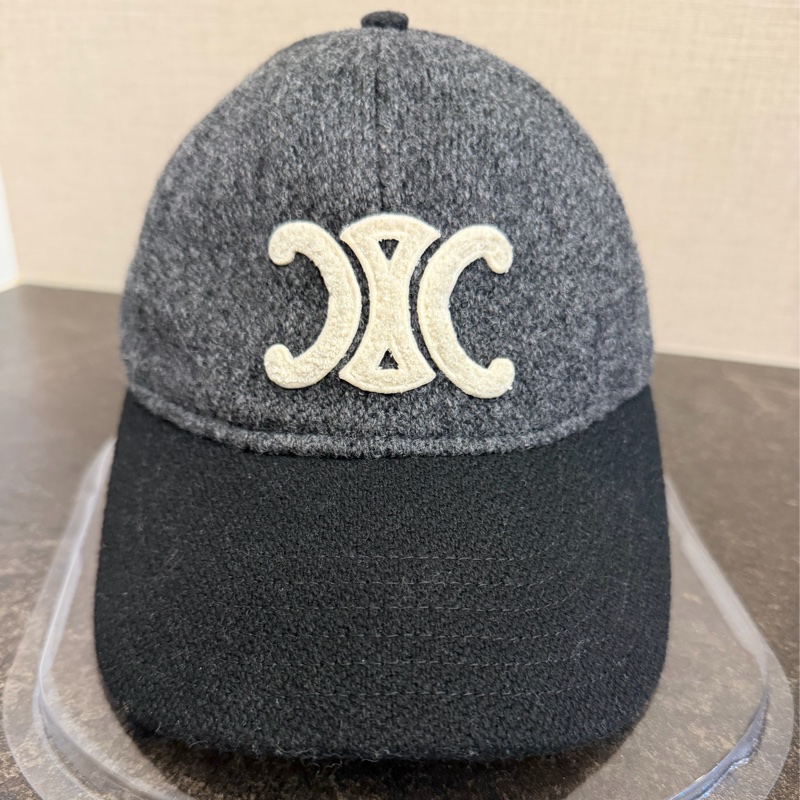 Celine 毛呢棒球帽-0