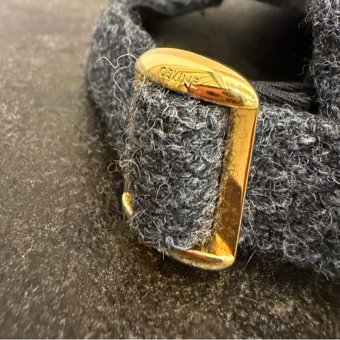 Celine 毛呢棒球帽-9