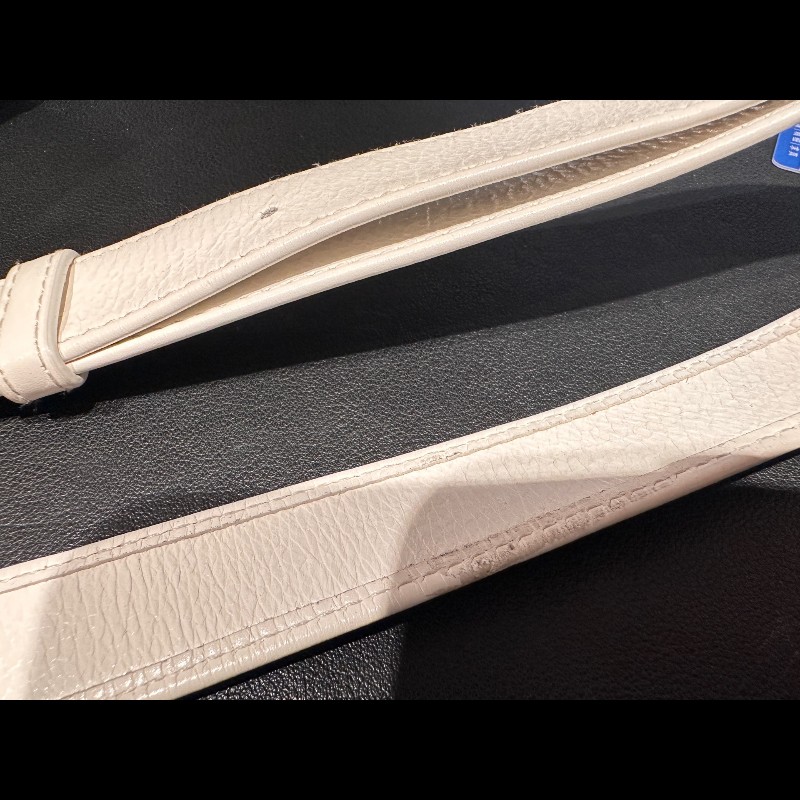 BV cassette小號 15格 奶油白斜背包-12