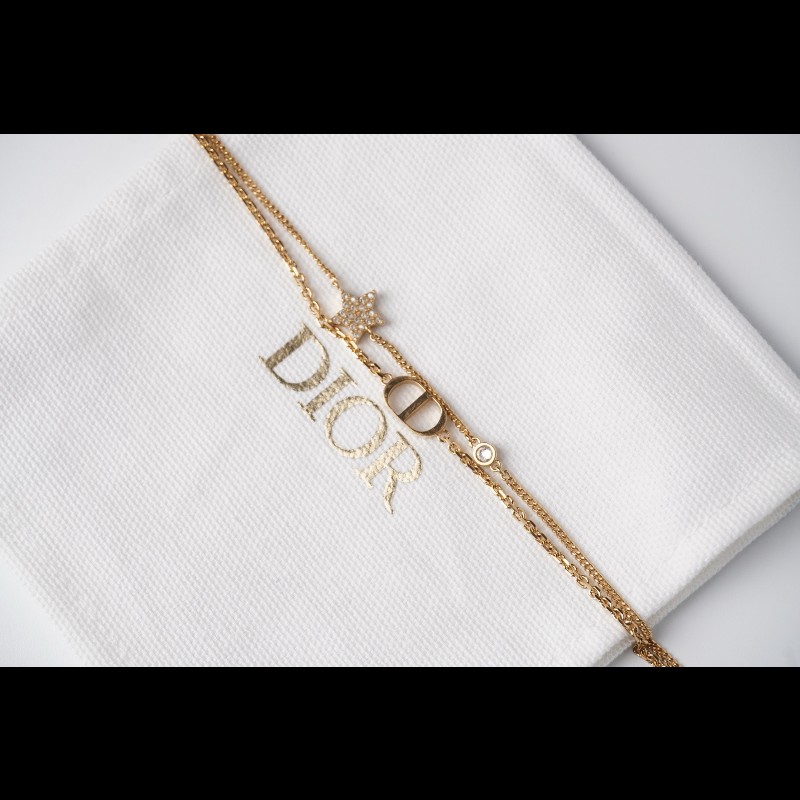 DIOR 金色星星✨CD雙鏈條手鏈 全套-1