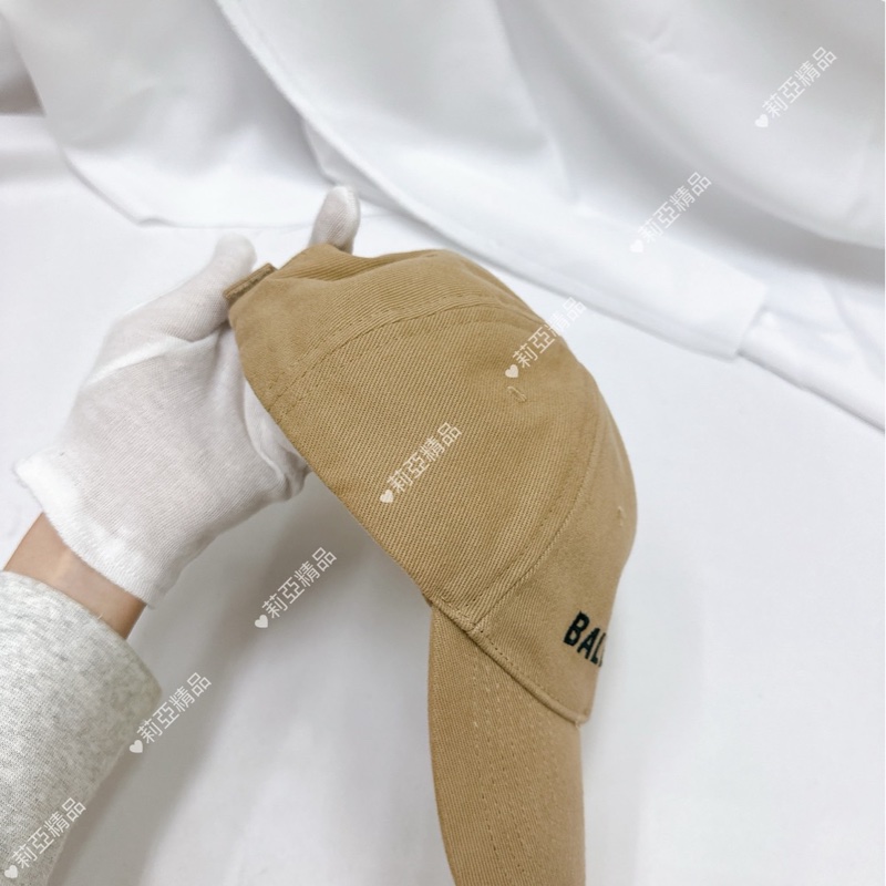 莉亞精品♡ BALENCIAGA 棒球帽 卡其色 L 58cm 二手美包-4